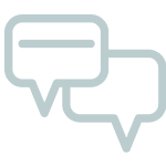 Imagem com um box com chat de forma figurativa para indicar conversa